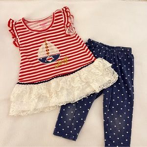 Nannette Patriotic Sailboat Set